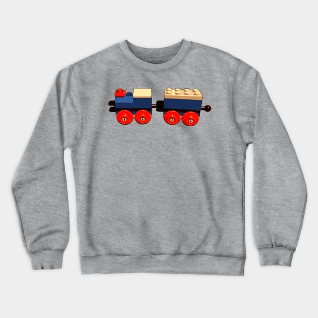Brick Creations - Motorised Train Crewneck Sweatshirt by druscilla13